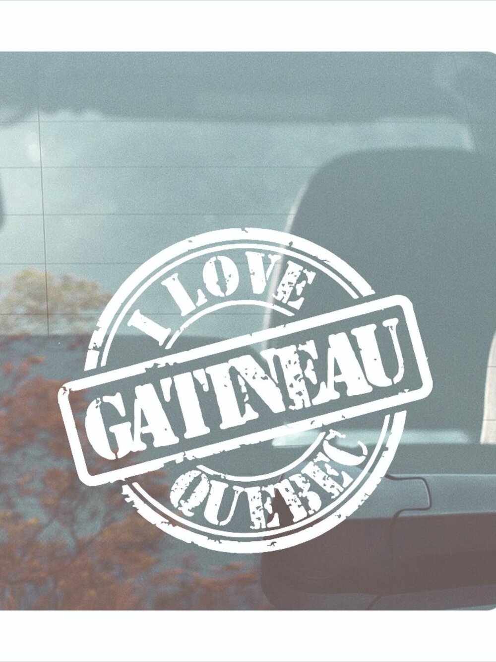 I love Gatineau Quebec Decal 6 inch.
